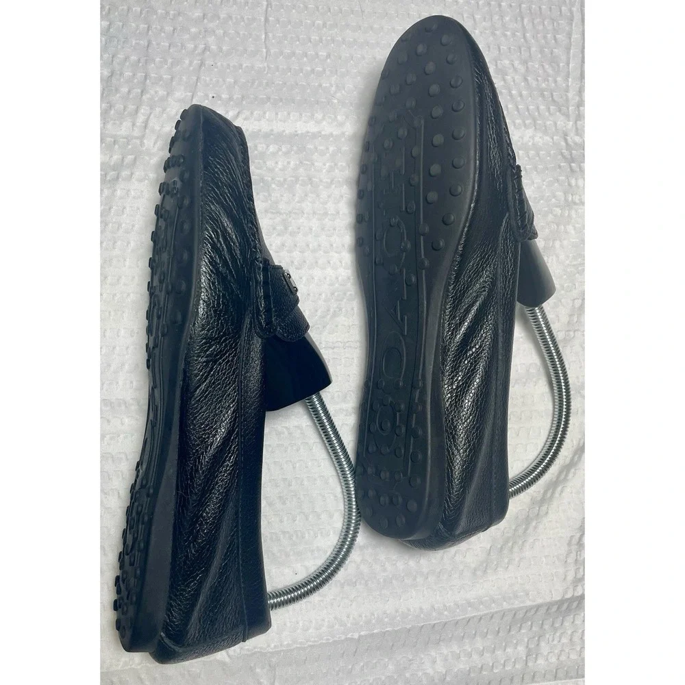 COACH Fredrica Black Leather Loafer Flats Women's sz 8B Shoes Very Little Wear - Picture 6 of 10